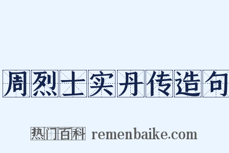 周烈士实丹传造句是什么意思的图片